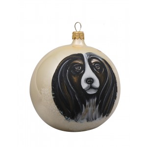 Cavalier King Charles Spaniel Glass Ball Christmas Ornament