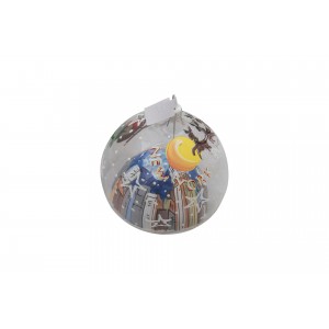 NYC Bubble Clear Glass Ball Christmas Ornament