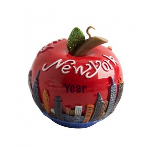 NY Apple 3D Personalized Christmas Ornament 