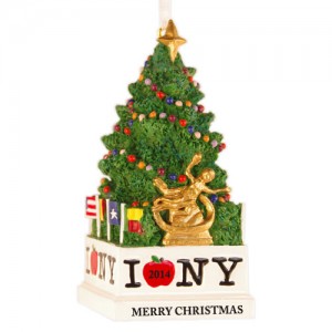 NYC Tree 3D Personalized Christmas Ornament 