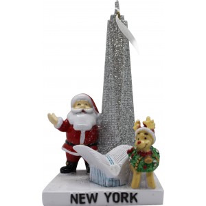 3D Freedom Tower Santa Deer