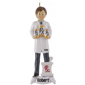 RX Boy Personalized Christmas Ornament 