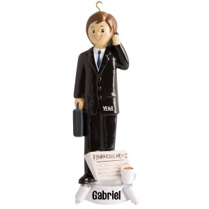 Businessman Personalized Christmas Ornament