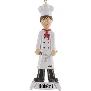 Cook Boy Personalized Christmas Ornament