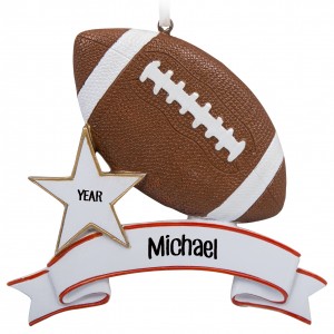 Football Personalized Christmas Ornament