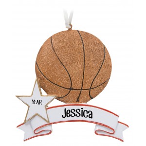 Basketball Personalized Christmas Ornament