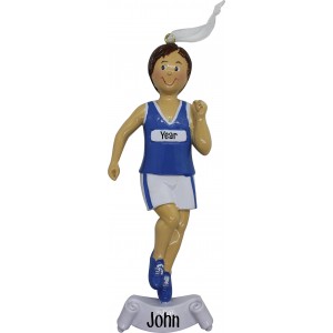 Running Boy Personalized Christmas Ornament