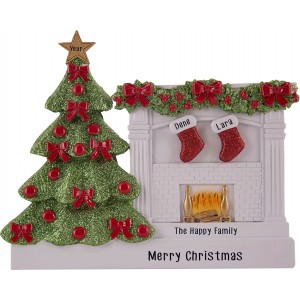 Fireplace Stocking Family Table Top-2