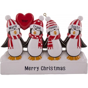 Penguin Family of 4 Table Top