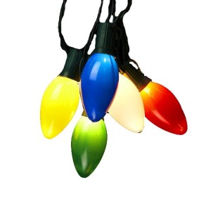 10-Light Multi Colored Bulb Light Set 