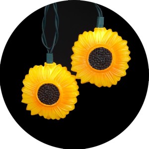 Yellow Sunflower Novelty Christmas Light