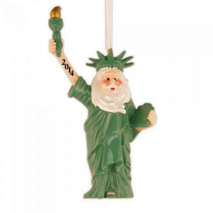Santa Statue Of Liberty 3d Personalized, Statue Of Liberty Garden Ornament