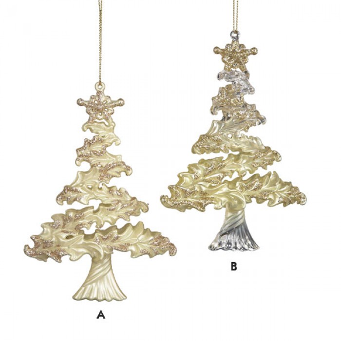 Ivory and Gold Christmas Tree Ornament - Gold - Color Themes - Themed ...