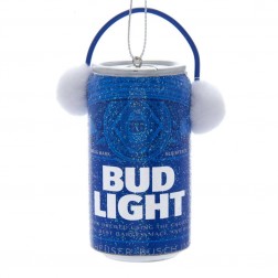 Image of Bud Light Can W/Ear Muffs Orn