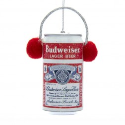 Image of Budwiser Can W/Ear Muffs Orn