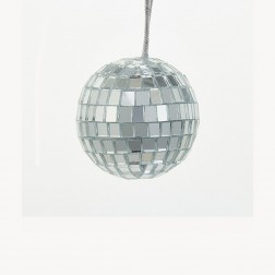 Image of 2" Mirrored Disco Ball Glass Ornament