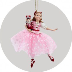 Image for Nutcracker Suite Ballet Dancing Clara Christmas Figure Ornament