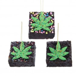 Image of 2.75"Cannabis Brownie W/Sprnkles 3A
