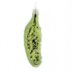 Image of 3" Hand Blown Glass Pickle Ornament