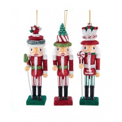 Image of 6"Red/White/Green Nutcracker Orn 3A