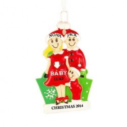 Image for Expecting Family Personalized Christmas Ornament 