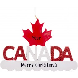 Image of Canada Personalized Christmas Ornament