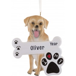 Image of Labrador Golden Personalization Ornament