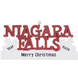 Image of Niagara Falls Personalized Christmas Ornament