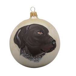 Image of Weimaraner Glass Ball Christmas Ornament