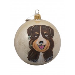 Image of Australian Shepherd Glass Ball Christmas Ornament