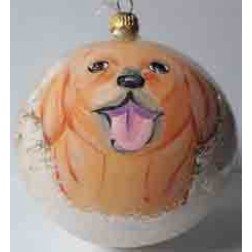 Image of Golden Retriever Personalized Christmas Ornament