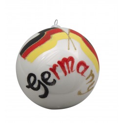Image of Flag of Germany Glass Ball Christmas Ornament