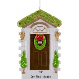 Image for Brown Door Personalized Christmas Ornament 