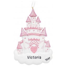 Image of Dream Castle Personalized Christmas Ornament