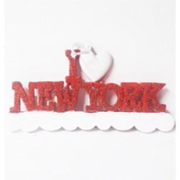 Image of I Love New York Personalized Christmas Ornament
