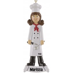 Image of Cook Girl Personalized Christmas Ornament
