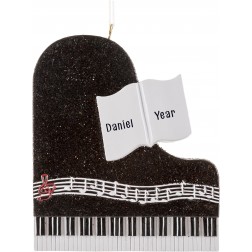Image of Piano Personalized Christmas Ornament