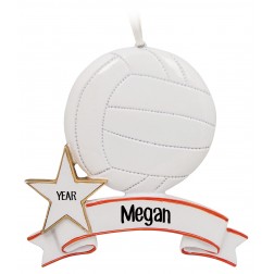 Image of Volleyball Personalized Christmas Ornament