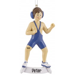 Image of Wrestler Personalized Christmas Ornament