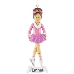 Image of Ice Skate Girl Personalized Christmas Ornament