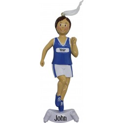 Image of Running Boy Personalized Christmas Ornament