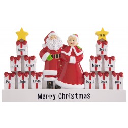 Image of Christmas Couple With Easel Back Table Top