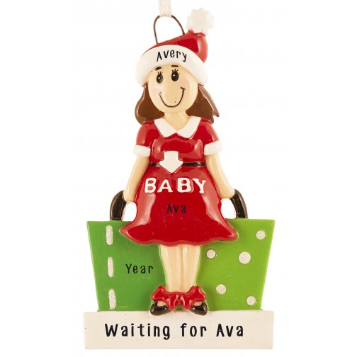Expecting mother christmas ornament clearance