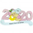 2020 Baby Girl Personalized Christmas Ornament