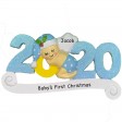 2020 Baby Boy Personalized Christmas Ornament